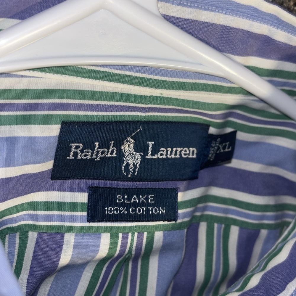 Ralph Lauren Blake Striped Button Up Shirt XL - Picture 2 of 10